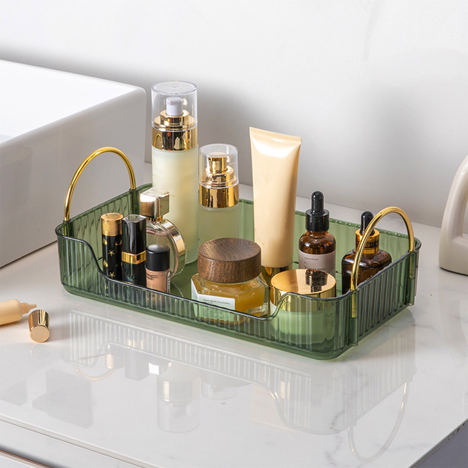 Cable Box Organizer - Bathroom Organizer Rack Light Luxury Acrylic