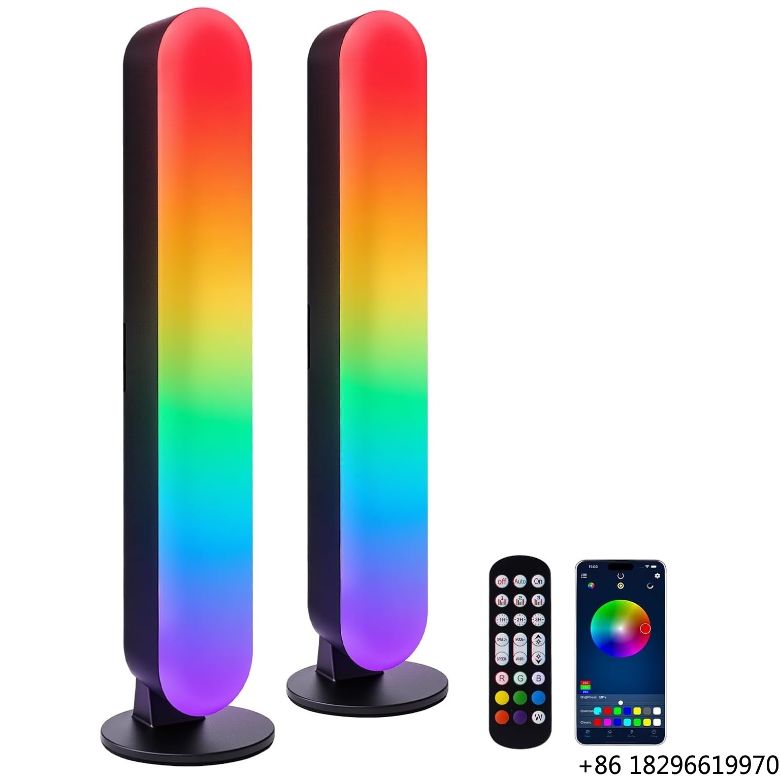 Ambient Light Bar Usb - Plastic RGB LED Light Bar Music