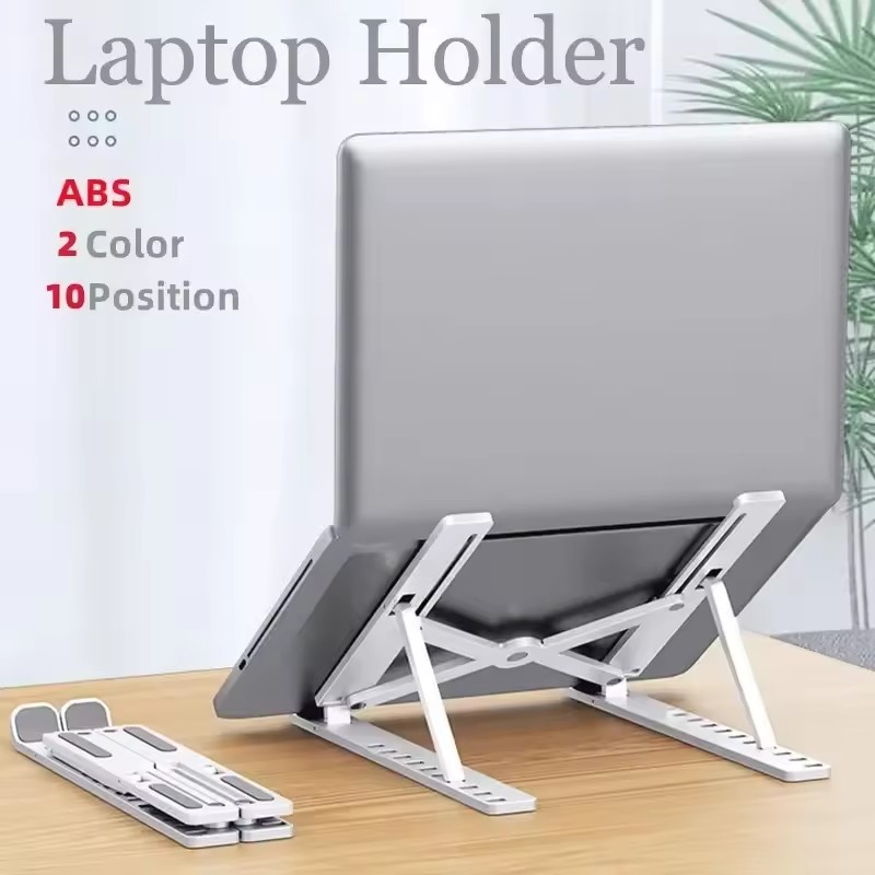 Desk Setup Mac - Foldable Portable Laptop Stand Adjustable Computer