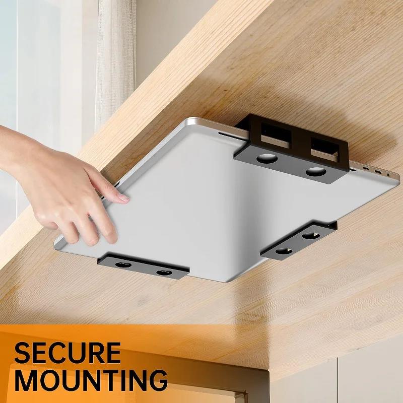 Desk Setup Mac - Under Desk Laptop Mount Metal Under