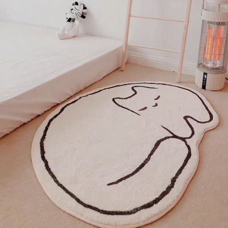 Desk Setup Girly - Cute Cat’s Carpet In The Bedroom,