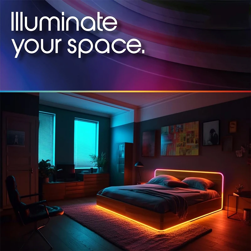 USB Powered RGB LED Strip Ligh - Ambient Light Bar Usb ulasan dan harga