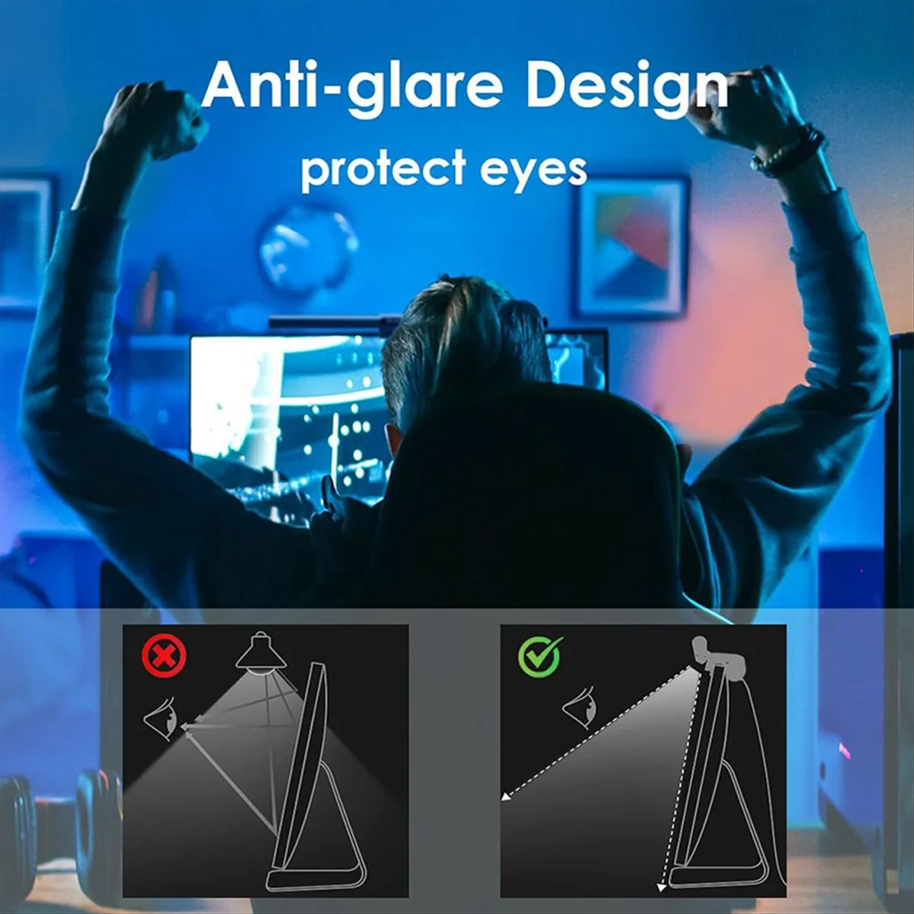 2PCS RGB Monitor Light Bar Set - Desk Setup Bedroom ulasan dan harga