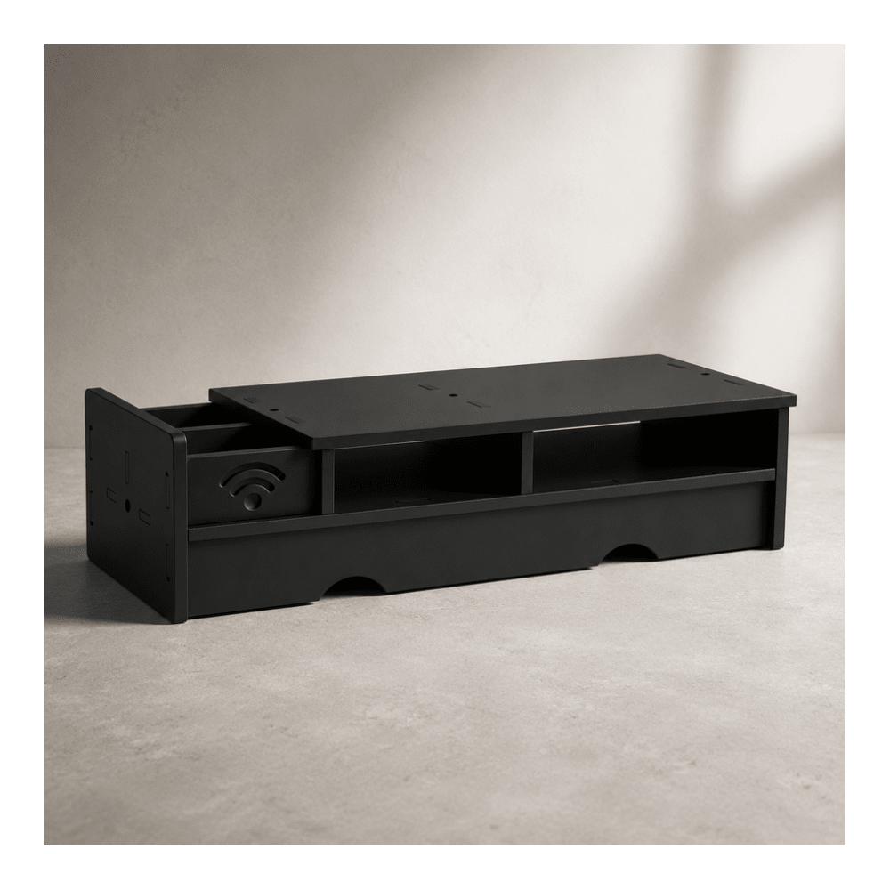 Black Matte WiFi Router Storag - Desk Setup Bedroom ulasan dan harga