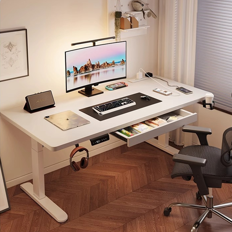 Modern Iron Dual Motor Electri - Desk Setup Bedroom ulasan dan harga