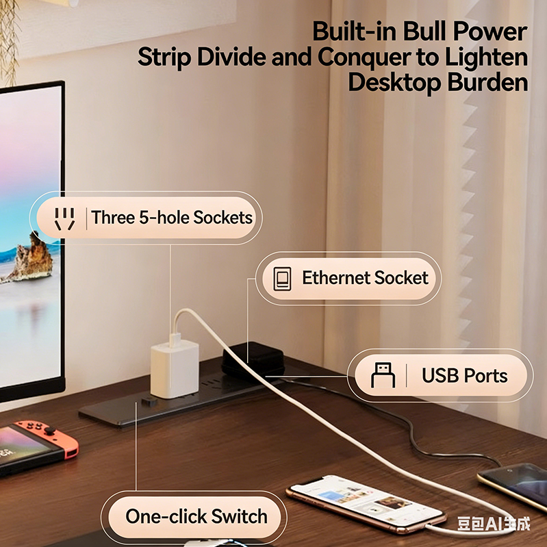 Modern Iron Dual Motor Electri - Desk Setup Bedroom ulasan dan harga