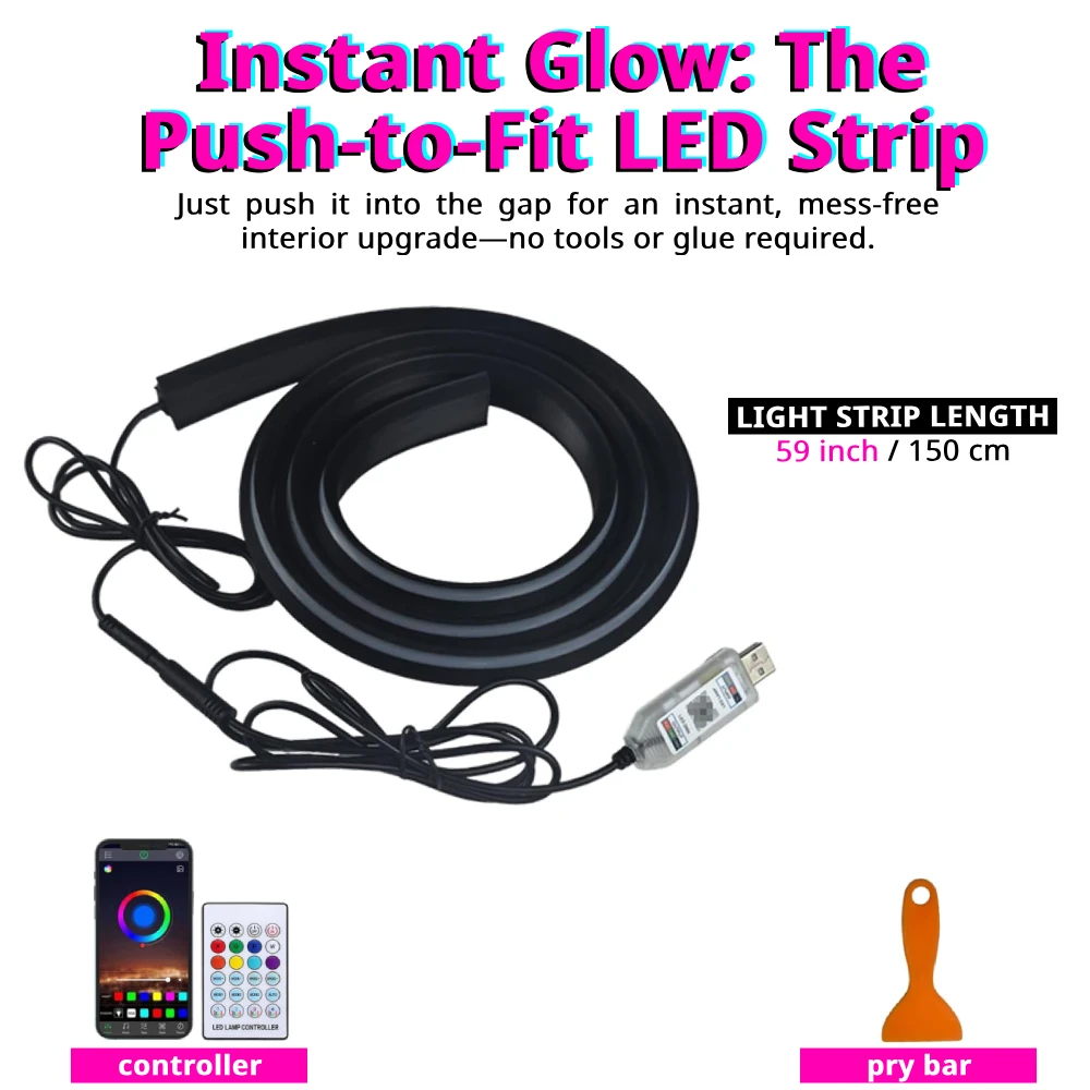 Car Windshield Ambient Light S - Ambient Light Bar Usb ulasan dan harga