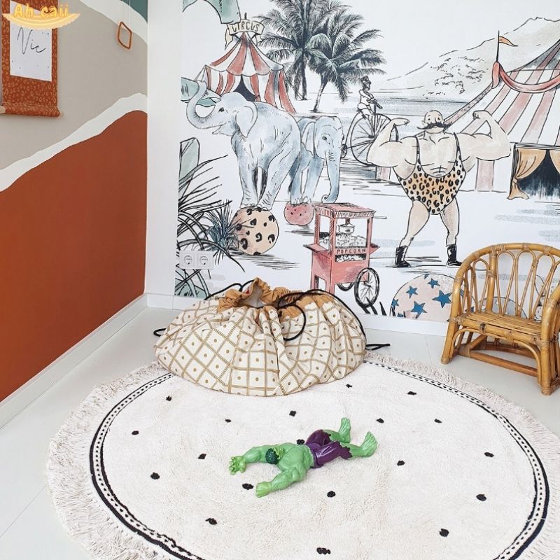 White Fluffy Carpet For Living - Desk Setup Girly ulasan dan harga