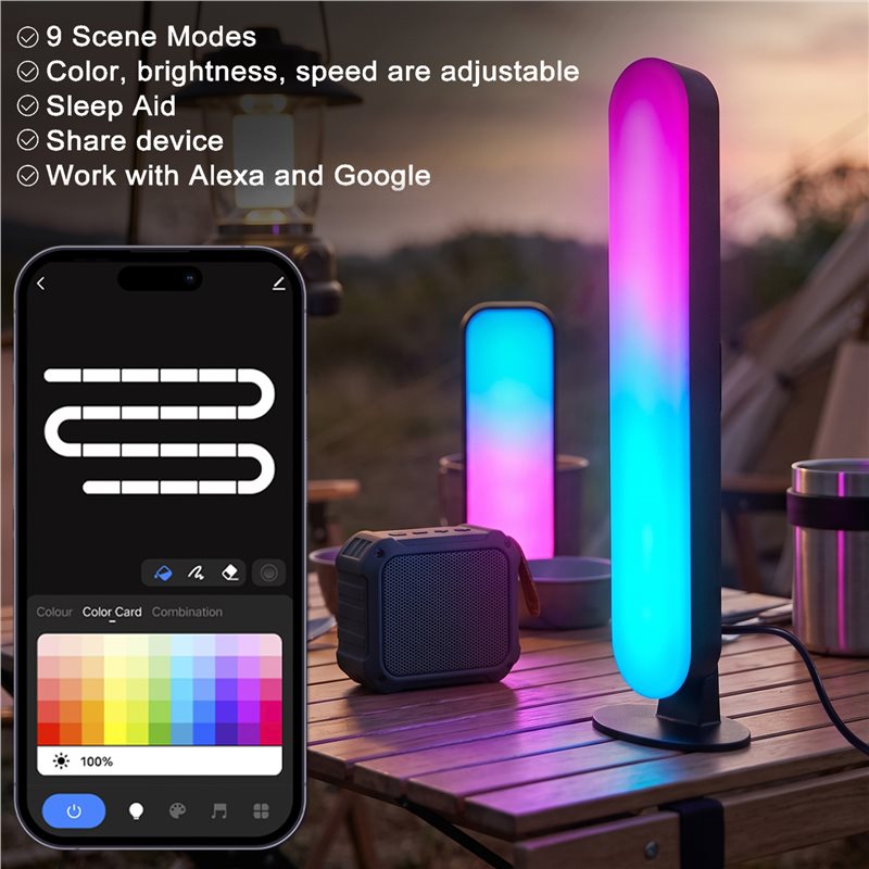 AB46-RGB Pickup Light Ambient  - Ambient Light Bar Usb ulasan dan harga