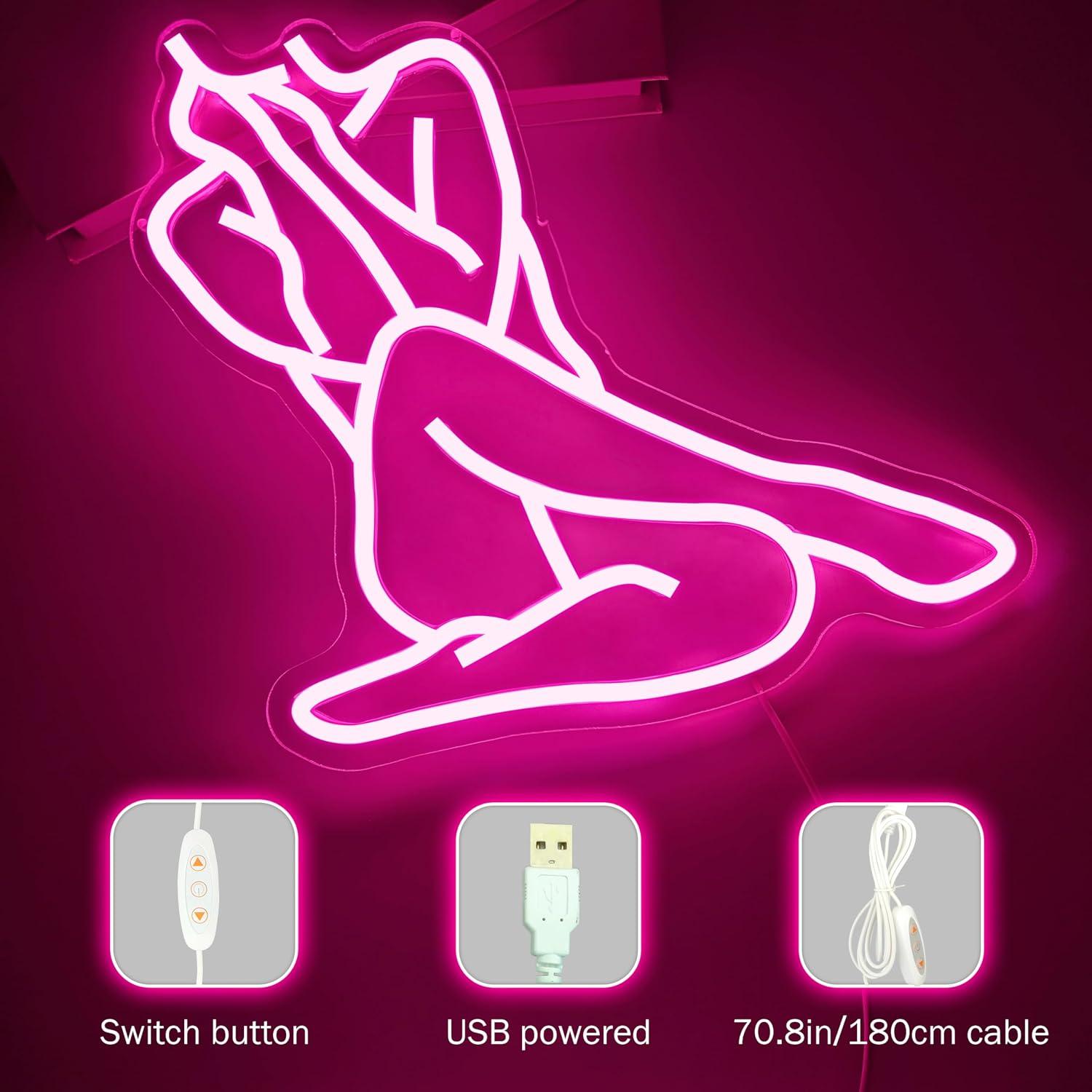 Lady Neon Sign USB Dimmable LE - Ambient Light Bar Usb ulasan dan harga