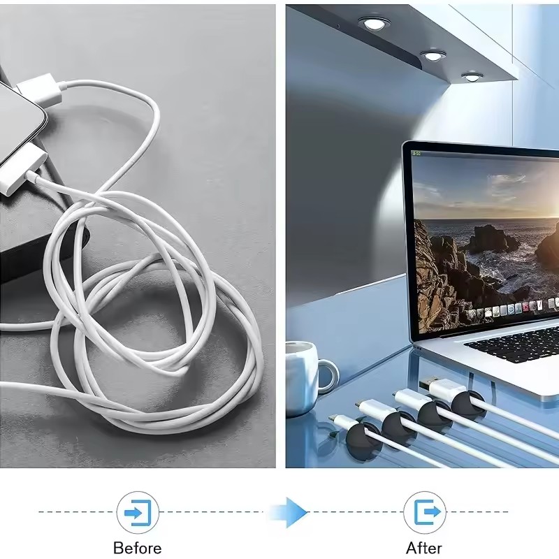 5/50Pcs Desktop Wall Cable Cli - Cable Box Organizer ulasan dan harga