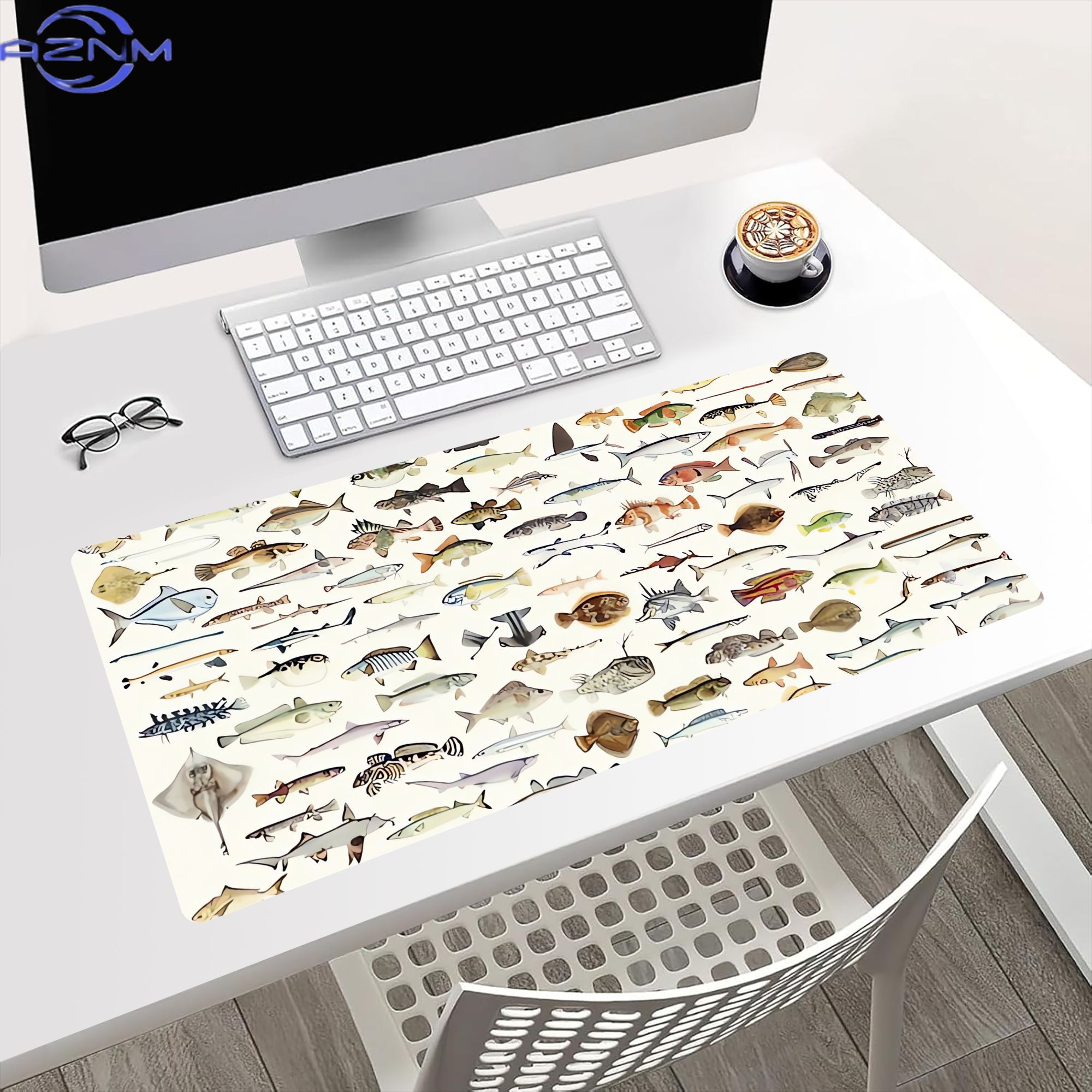 Fish Desk Mat for Mood Lightin - Desk Setup Bedroom ulasan dan harga