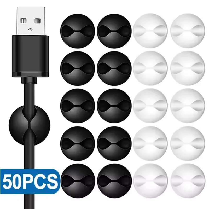 5/50Pcs Mini Cable Organizer S - Cable Box Organizer ulasan dan harga