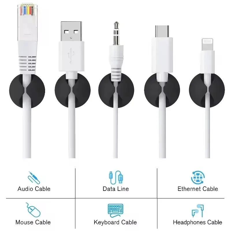 5/50Pcs Mini Cable Organizer S - Cable Box Organizer ulasan dan harga