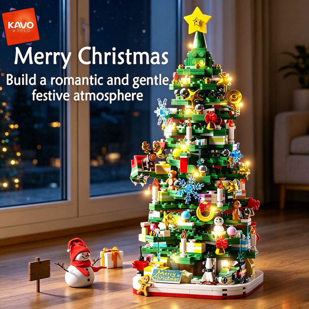 KAVOWORLD 1024pcs Christmas Tr - Desk Office Setup Ideas ulasan dan harga