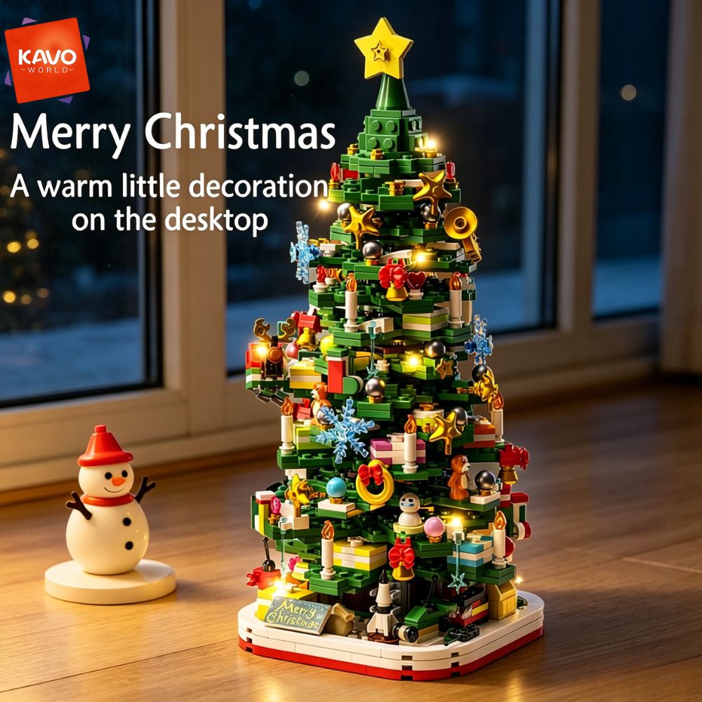 KAVOWORLD 1024pcs Christmas Tr - Desk Office Setup Ideas ulasan dan harga